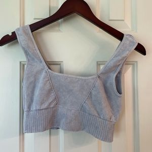 Free People Movement Good Karma Crop sports bra gray size medium
